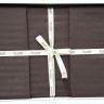 Постельное белье Saten Strip 160*220 (ТМ ARAN CLASY) Kahverengi