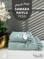 Набір махрових рушників Ikra Life Samara yesil 50x90 см + 70х140 см