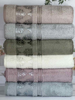 Набір бамбукових рушників Durul havlu із 6 шт. 50х90 см, модель 5