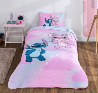 Покривало TAC Disney Stitch Shiny 160x220 см з наволочкою
