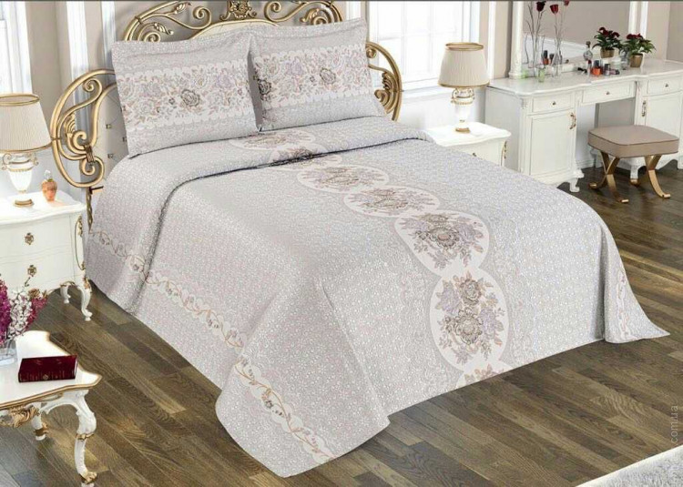 Покрывало жаккардовое 240х260см.,с наволочками 50х70см., My bed lux модель 2