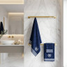 Набор полотенец Maison D'or Paris Delon Navy из 3-х штук 30x50 см+ 50x100 см+ 75x150 см синие