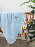 Плед детский Sasha Медвеженок голубой 80x80 см