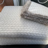 Плед - Покрывало на овчинке Merinos Allday Mosaic bej 220х240 см с наволочками