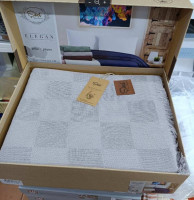 Бавовняне покривало Sikel Elegan сірий 210x240 см 