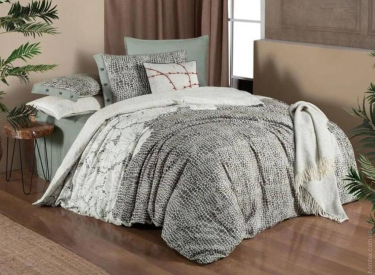 Постельное белье Sarev Anas V1 haki фланель семейный