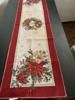 Скатертина гобеленова новорічна Alltex 40x180 см модель 3