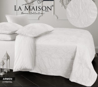 Постельное белье вареный хлопок La Maison Armen crystal евро с объемным рисунком