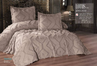 Покрывало жаккардовое Alara Lotus tas 260Х260 с наволочками Покрывало жаккардовое Alara Lotus tas 260Х260 с наволочками