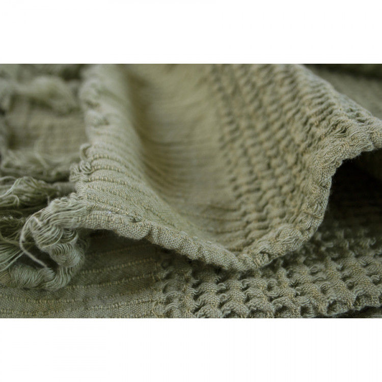 Плед Lotus Home Rius olive оливковий 240х260 см