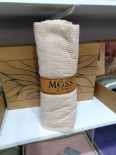Вафельное покрывало - пике Moss Home 210х230 см бежевое