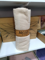 Вафельное покрывало - пике Moss Home 210х230 см бежевое