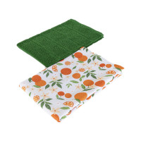 Набір рушників Maisonette Orange зелений 40x60см - 2 шт. 