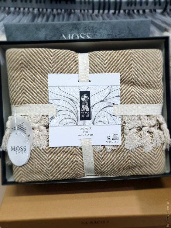 Покривало бавовняне Moss Home 200x230 см модель 8