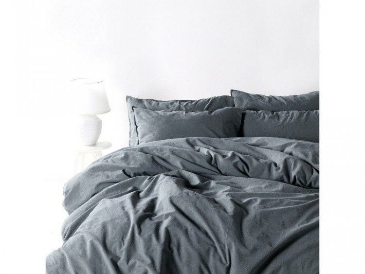 Постельное белье SoundSleep Stonewash Adriatic dark gray полуторный