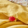 Набор постельное белье с покрывалом + плед Karaca Home Bonbon pembe розовый евро
