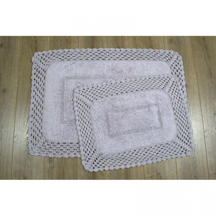 Набор ковриков для ванной Irya Lizz lila лиловый 45x65 см + 80x120 см