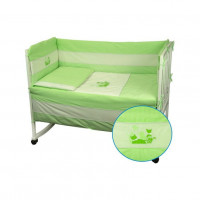 Спальный комплект для детской кроватки Руно "Котята" салатовый