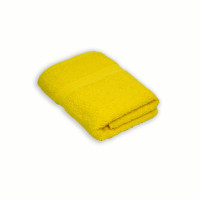 Махровое полотенце Home Line бордюр желтое 50x90 см