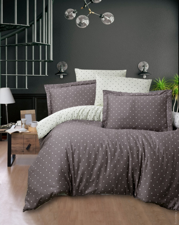 Постельное белье First Choice Point brown евро