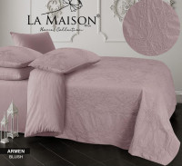 Постельное белье вареный хлопок La Maison Armen blush евро с объемным рисунком