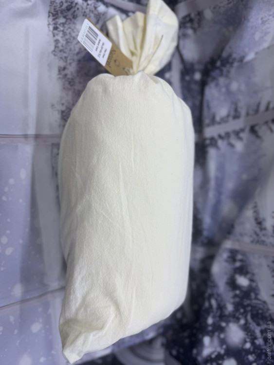 Простынь на резинке Naturel 160x200x30 см с наволочками 50х70 см молочная