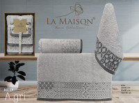 Набор полотенец La Maison Hilly a. gri из 3 шт. 30х50 см+ 50х90 см +70x140 см Набор полотенец La Maison Hilly a. gri из 3 шт. 30х50 см+ 50х90 см +70x140 см
