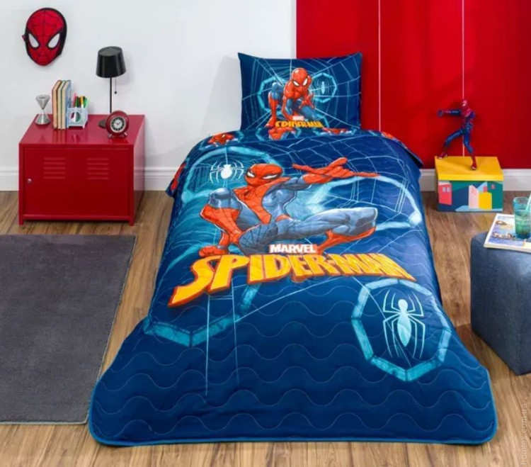 Покривало TAC Disney Spiderman Dark 160x220 см з наволочкою