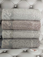 Набор махровых полотенец Pupilla из 4-х шт. 70x140 см, модель 25