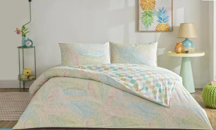 Постільна білизна TAC Cardie yesil ранфорс євро