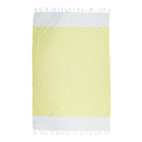 Полотенце Barine Pestemal - White Imbat Yellow желтое 90х170 см