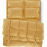 Постельное белье Penelope Catherine mustard евро-макси с простынью на резинке (180х200+35 см)