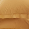Постельное белье Penelope Catherine mustard евро-макси с простынью на резинке (180х200+35 см)