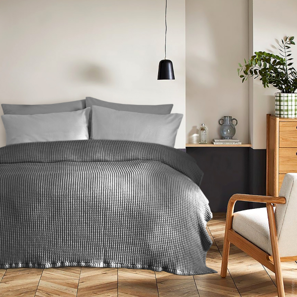 Покрывало Lotus Home Bellia antrasit 160х200 см