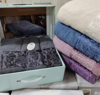 Махрове простирадло Luisa 160x200 см пудра