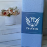 Трикотажне простирадло на резинці Flex Cotton 160x200+25 см, блакитне