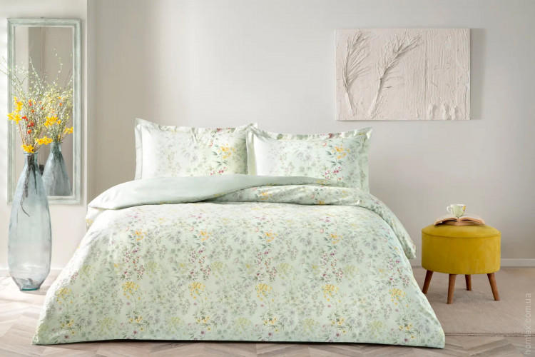 Постельное белье TAC Cassie yesil полуторный