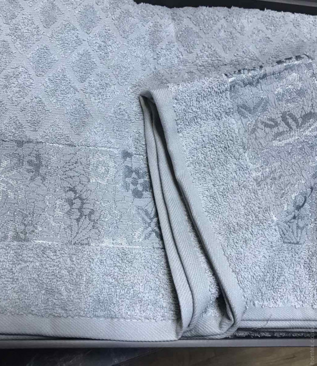 Махрове простирадло - Піке Sikel cotton Botanik 200x220 см м'ятний
