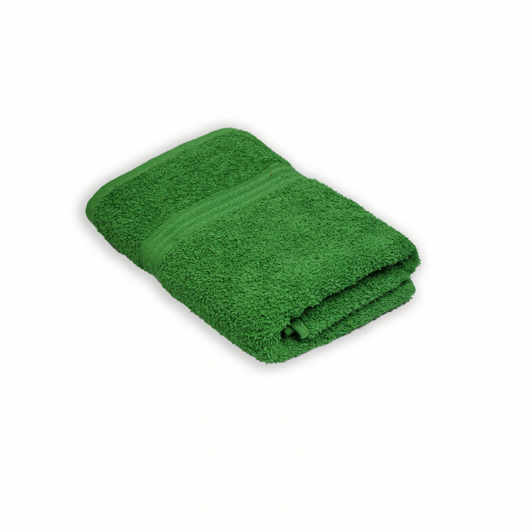 Махровое полотенце Home Line бордюр зеленое 50x90 см