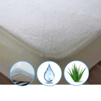 Наматрасник Mirson Light Aloe Vera 160x200 см, №216 (махровый водонепроницаемый на резинке по периметру)