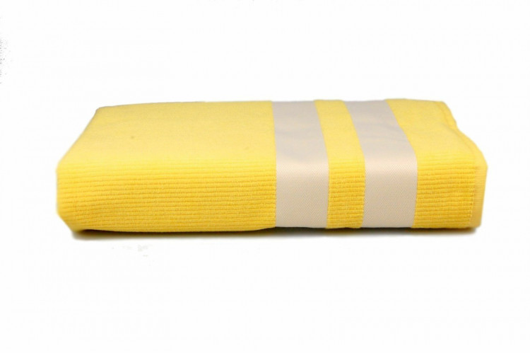 Полотенце пляжное Home Line велюр желтое 70х150 см