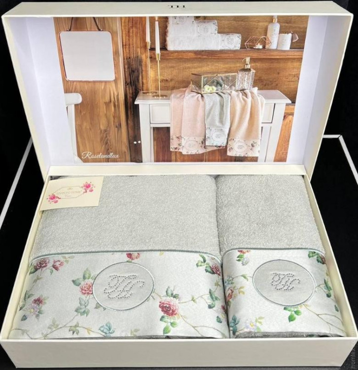 Набір рушників Tivolyo Home Roseland з 2-х штук 50x100 см + 75x150 см