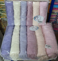 Набор махровых полотенец Cestepe VIP Cotton Vx13 из 6 штук 50х90 см 
