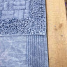 Набор ковриков для ванной Zeron MOSSO модель V1 50x60 см и 60x100 см сине-голубой