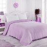Плед - покрывало IzziHome Checkers сиреневый 220x240 см