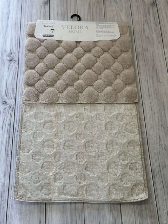 Набор ковриков для ванной Velora Home 50x60 см + 60x100 см, модель V9