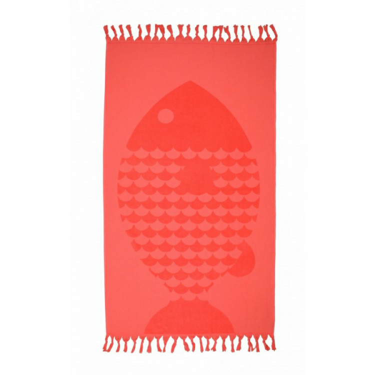 Полотенце махровое Barine Fish Papaya 90x160 см