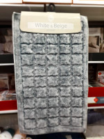 Набір килимків з 2-х штук White Beige 50x60 см + 60x100 см модель 8