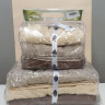 Полотенца бамбуковые 50*90 (3шт) 550г/м2 (TM Zeron) Agac Bamboo (коричневый, серый, бежевый)