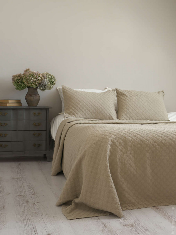 Покривало з наволочками Limasso CAMBRIDGE OXFORD TAN 180x240 см